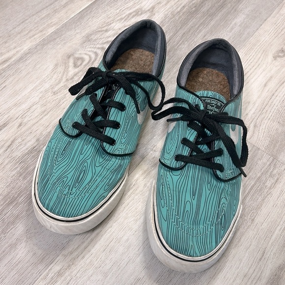Nike Skateboarding SB Zoom Stefan Janoski Skate Shoes Wood Grain Mint 652975-301 - Picture 4 of 10